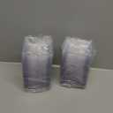 Zhehao 100 Pcs Clear Plastic Dessert Appetizer Plates, 3.6 x 3.6 Inch Disposable Small Square Plastic Dessert Cake Plates for Wedding Cake Appetizer Parties Reception(Silver Clear)