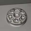 GLYVIAN Slow Feeder Dog Bowls, Stainless Steel with Non-Slip Rubber Base Metal Bowl, 4 Cups Large Capacity Slow Feed for Small, Medium, Large Breed Dogs