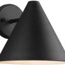 Sea Gull Lighting 8538501-12 Crittenden One Outdoor Wall Lantern Outside Lighting, Black Finish