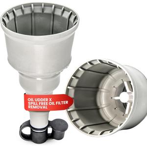 X Oil Change Tool - Fits Oil Filters Up to 2.75" Diameter - Spill-Free Oil Filter Funnel with Magnet - Hands Free Magnetic Hold to Filter - Durable Nitrile Rubber Construction Maximum Grip