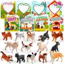 joyin valentines day card with dog figure toys 14pcs