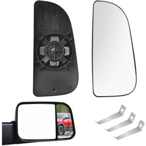Compatible with 2010-2020 Dodge Ram 1500-5500 Towing Mirror Right Pass Convex Lower Mirror Glass Replacement 68067730AA CH1325125 for 2010-2020 Dodge Ram 1500 2500 3500 4500 5500