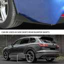 Universal Car Rear Bumper Lip Splitters Fins Spoiler Canards Diffuser Side Fin Scratch Black Mudguards Protector - Carbon Fiber,B