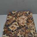 vctops Vintage Jacquard Sofa Covers for Sectional Sofa Floral Pattern Fringe Couch Cover for Dogs Loveseat Covers Futon Cover L Shaped Cover Washable Couch Protector (Coffee Floral,91"x118")