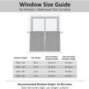 Home Queen Blackout Rod Pocket Tier Curtains for Small Window, Short Room Darkening Basement Curtains, Cafe Drapes, 2 Panels, 26 W x 24 L Inch Each, Black