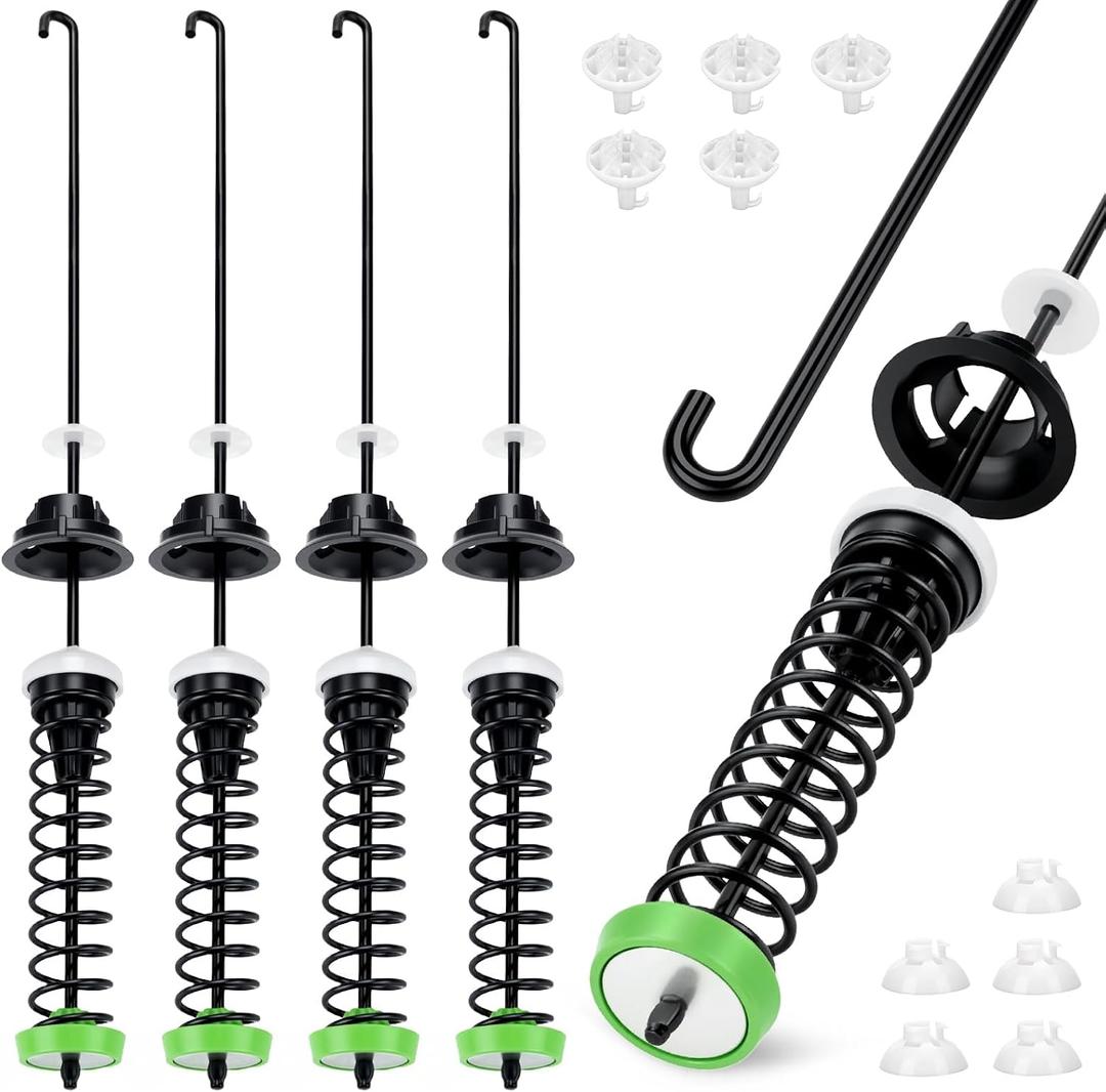 Upgraded W11130362 Washer Suspension Rods for Whirlpool WTW5000DW3 WTW5000DW2 MVWX655DW1 MVWC565FW1 MVWC565FW2 MVWC565FW0 Washer Suspension Rod Kit for Maytag Kenmore