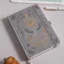 Dotted Journal Notebook for Women Men, Journals for Writing, A5 Aesthetic Dot Notebook for Work, Travel, School,190 Numbered Pages, 5.8x8.4 (Grey)