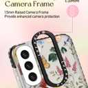 Lotadilo Cute Case for Samsung Galaxy S21 Plus for Women Girls - Funny Design Compatible with Magsafe Magnetic Ring Holder Kickstand Art Retro Flower Fashion Pattern TPU Phone Covers