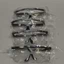 HPYNPES Safety Glasses Clear Anti-Fog Goggles Over-Spec Glasses Protective Eye Wear Industrial Approved Wide-Vision (4 PACK）