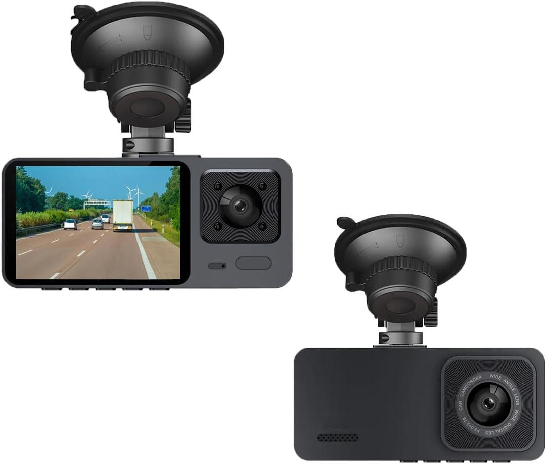 2K Dash Camera Front and Inside Dash Cam for Car Security 1080P Video Recorder with Audio Plug and Play, WDR, Night Vision, G-Sensor Auto Lock, 2 Inch Screen Vehicle Security