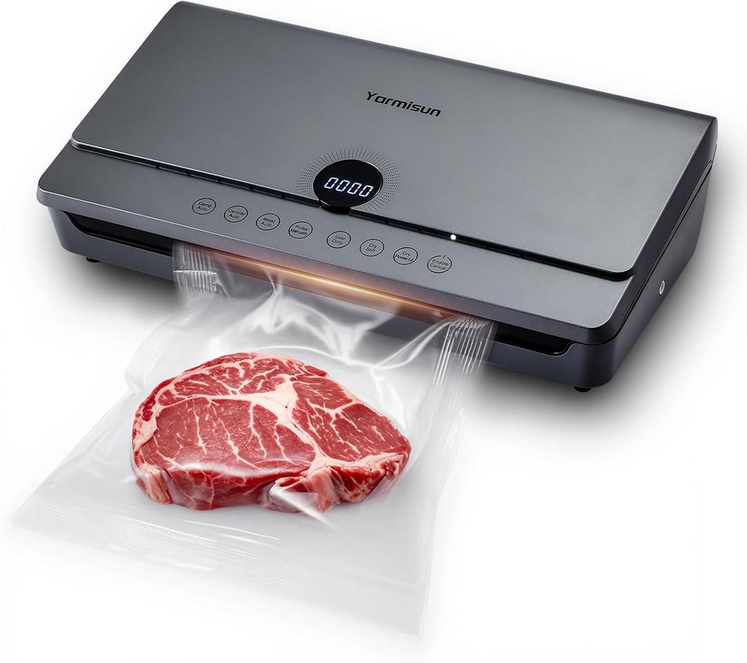 Vacuum Sealer for Food 90Kpa Powerful Vacuum Sealing Machine 7 in 1 Modes with Freshness Storage Bag Powerful Big Size (Don't Need Press)