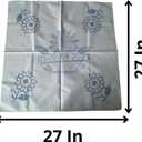 3 x Mexican Embroidery Napkins, Set of 4, 70 cm x 70 cm (27 in x 27 in), Gabardine Fabric, Assorted Designs, DIY Embroidery (Cross Stitch 27 in)