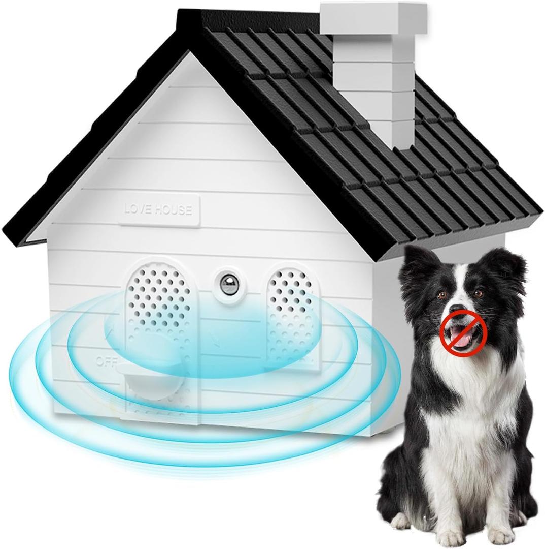Anti Barking Device, Dog Bark Deterrent Devices, Anti Barking Device Indoor Outdoor, Ultrasonic Dog Barking Control Devices with 4 Modes Up to 50 Ft, Anti Bark Device for Dogs, Dog Barking Silencer