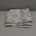 Blue Floral Cloth Napkins Set of 12, Vintage Linen Cotton Dinner Napkins 15x15 Inch - Reusable, Cottagecore Aesthetic Party Decorative Napkin Towels for Everyday Use, Weddings, and Holiday