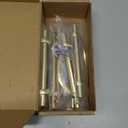 HOME EDIT Brushed Brass Cabinet Pulls, 5 Inch Hole Center, 128 mm, Curved Design Cabinet Handles for Kitchen,Cupboard, Drawer & Bathroom 6 Pack