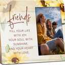 Best Friend Picture Frame 4"x6" - Friends Fill Your Life With Joy - Gifts for Friend, Besties, BFF, Long Distance Friends Gifts, Wall Mount & Table Top.(080)