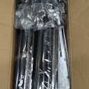 LANTEFUL 10 Tiers Tall Shoe Rack 20-25 Pairs Boots Organizer Storage Sturdy Narrow Shoe Shelf for Entryway, Closets with Hooks, Black (10 Tier-68" High-17" Wide)