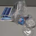 Baderke 144 Pcs Blue Christmas Classroom Gifts for Students Goodie Bag Fillers for Stocking Stuffer Xmas Party Supplies Goody Cups Pencil Eraser Keychain Sticker Greeting Card Gift Exchange Prize