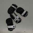 QUMY Dog Shoes for Small Dogs, Puppy Dog Boots & Paw Protectors for Winter Snow Day, Summer Hot Pavement, Waterproof in Rain Weather, Ourdoor Hiking, Indoor Hardfloor with Skid-Resistant Sole Black 3