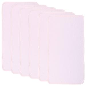 Belsden 6PK Extra Large Quilted Changing Pad Liners Waterproof, Cotton Ultra Soft Changing Table Cover Liners, 28 x 15" Washable Reusable Changing Mats Protector, 6 Pack Set, Pink