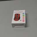 memzuoix 2.4G Wireless Mouse, 1400 DPI Mobile Optical Cordless Mouse with USB Receiver, Portable Computer Mice for Laptop, PC, Desktop, MacBook, 5 Buttons, Red