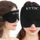 Migraine Relief Cap Gel Ice Head Wrap - Hot & Cold Therapy Soothing Headache Hat Ice Pack Mask, Headache Relief Wrap for Tension, Stress, Hangover&Puffy Eyes (Black, 1PC)