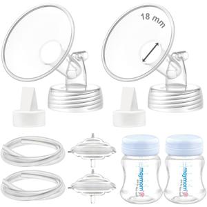Maymom Pump Parts Compatible with Spectra S2 S1, 18mm Flange Valve Tube Bottle Backflow Protector, Not Original Spectra S2 Replacement Pump Parts Duckbill Valve Bottle