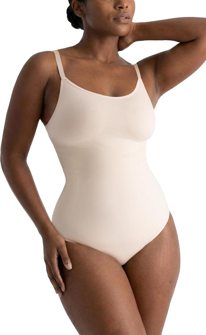 SHAPERMINT Bodysuit Women Shapewear - Tummy Control Body Suit for Women - Seamless Compression Slimming Shaping Bodysuit, L
