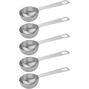 5PCS 1tbsp (3tsp, 15ml, 1/2oz) Single Measuring Spoon, Stainless Steel Individual Teaspoons Only