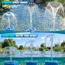 Pond Filter Pumps with Lights, 800GPH Pond Pump with Filter Fountain Kit,130W Pond Filter System with Pump Filter Kit, Koi Pond Filters for Outdoor Pond Water Features(Corded Electric)-Blue