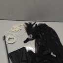 ELECLAND 10 Pieces 1920s Flapper Gatsby Accessories Set Fashion Roaring 20's Theme Set with Headband Headpiece for Women (Apricot Gold)