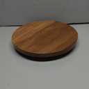 Round 11.8" Acacia Wood Decorative Tray  Farmhouse Wood Riser Pedestal Stand for Kitchen and Bathroom Decor, Counter Display, Vanity Tray (Large, 11.8" Dia)