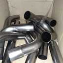 3'' Custom Exhaust Kit Universal Mild Steel 16 Gauge Tubing Mandrel Bend Pipe Straight & U-Bend (16PCS, 2 Packs)