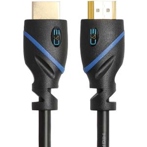 C&E High Speed HDMI Cable with Ethernet Black, (3 Feet/0.9 Meters), Supports 4K, 3D and Audio Return