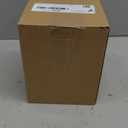 DAYYET Salt and Pepper Bowls, 10 oz Salt Cellar with Lid, Stacked Ceramic Salt Pepper Container with Acacia Wood Lid, Salt Box for Countertop, Modern Kitchen Decor, Set of 2, White