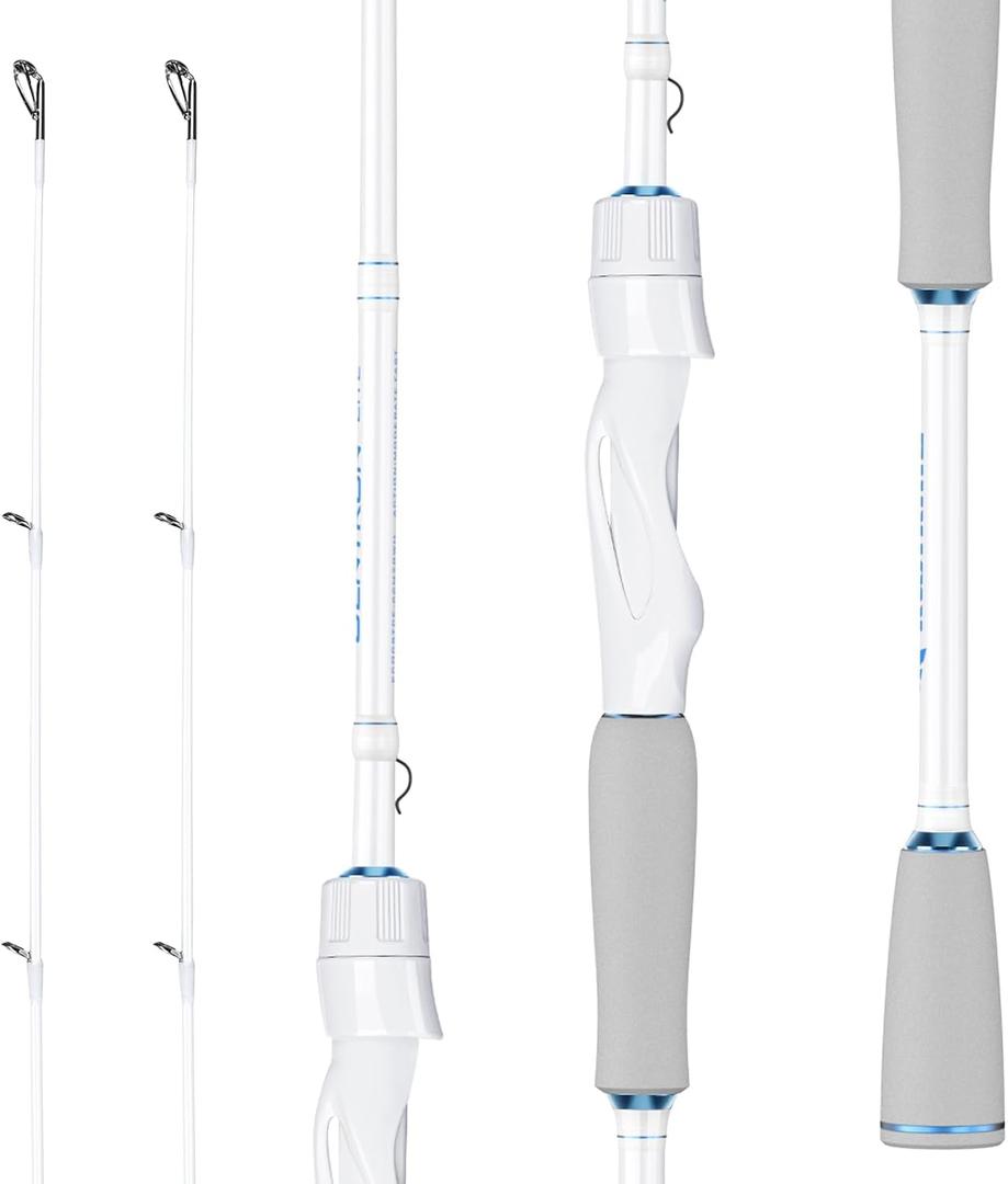 KastKing Centron Lite Twin Tip Spinning & Casting Fishing Rods, 6'0"- L- MF