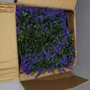 25.6" Artificial Topiary Ball Trees with Lavender, 2 Pack Artificial Shrubs Bushes with Ground Spike, Fake Plants for Outdoor Front Porch Decor UV Resistant