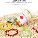 6mm Glass Beads Bracelet Making Kit 1400pcs, 24 Colors Crystal Beads for Jewelry Making Round Beads DIY Crafts with Spacer Beads Charms Accessories