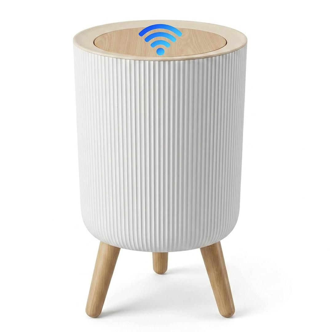Automatic Bathroom Trash Can with Lid Touchless, 2.38Gal Smart Wastebasket