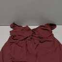 SOLY HUX Women's Plus Size Babydoll Tops Twist Front Sleeveless Peplum Flowy Going Out Top Pure Burgundy X-Large Plus