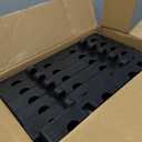6 Pcs Plastic Pallets 23.6 x 11.8 x 1.18 Inch Lightweight Moisture-Proof Waterproof Floor Pallet with Breathable Grid Ventilation - Multi-Purpose Storage Pad for Garages, Kitchen, Basement, Attic