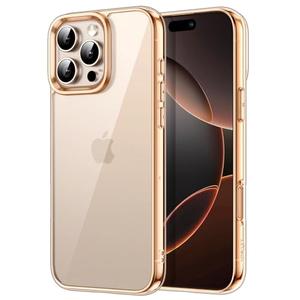 JETech Case for iPhone 16 Pro 6.3-Inch, Non-Yellowing Shockproof Phone Bumper Cover, Anti-Scratch Clear Back (Desert)