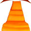 Weatherproof Replacement Cushion Pad and Umbrella for Hanging Lounge Chair Outdoor Chaise Hanging Hammock Chair - Long-Lasting, Fade-Resistant, Quick-Dry, Outdoor Lounge Replacement Set - Rust