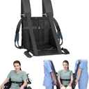 Transfer Belt for Elderly & DisabledPatient Transfer Lift Assist Device for Wheelchair Transfer Board Alternative for Stairs, Chairs & Cars (8 Handles +2 Shoulder Straps)