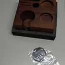 KNODOS Walnut Espresso Tamping Station 54mm for Breville Machines Espresso Accessories Organizer Tamper Distributor Portafilter Holder and Multi Accessory Storage