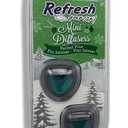 Refresh Car Air Freshener Vent Clip and Mini Car Oil Diffuser, Long-Lasting Odor Eliminator for Up to 90 days (Perfect Pine, 2 Packs)