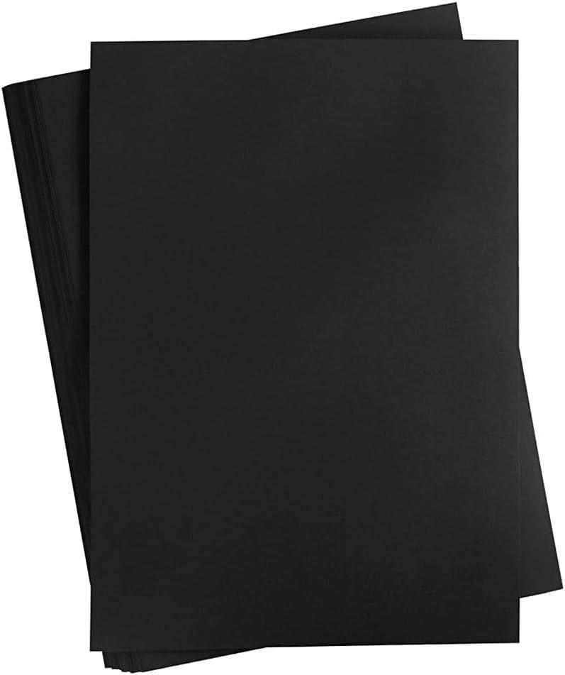 100 Pcs Corrugated Cardboard Colored Sheets, Made In USA Flat Cardboard Sheet For Inserts, Black 3 mm Thick Sheet For Craft, DIY, Shipping, 24x12" Dividers & Mailing (B Flute)