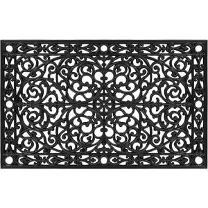 Calloway Mills AZ900223048 Gatsby Rubber Doormat, 30" x 48", Black