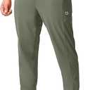 G Gradual Men's Joggers Pants with Zipper Pockets Stretch Athletic Sweatpants for Men Workout Jogging Running, XL