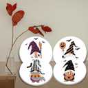 TUMOVO Halloween Gnome Burn Covers Electric Stove Nordic Magic Dwarf Round Stove Burner Cute Holidays Elf Gas Stove Burner Covers,Metal Stove Burner Cover Set of 4 Thanksgiving (White) 10InchesWx10'H (Artwork-21)